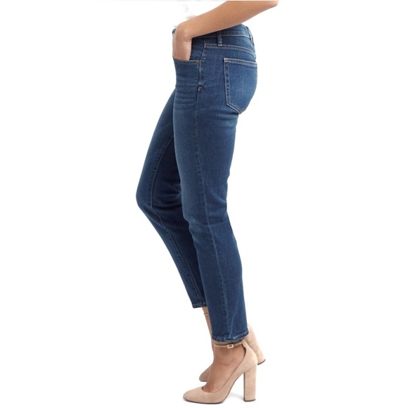 Gap 1969 jean leggings dark wash with fades - Picture 3 of 9